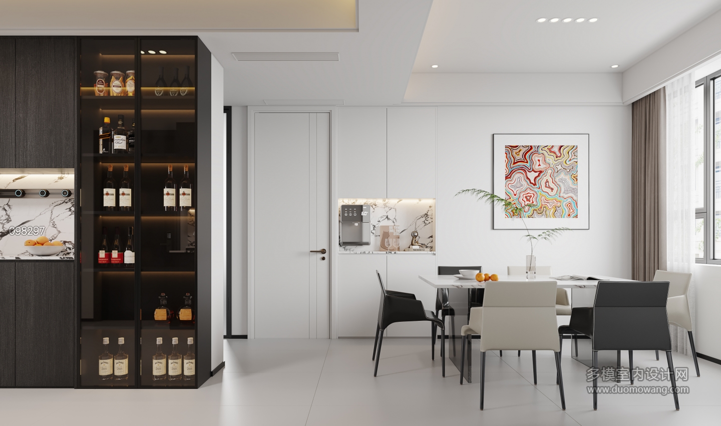 现代极简-餐厅静态