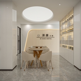 现代牙科诊所二层休息区静态2
