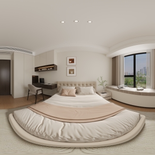 现代南次卧全景