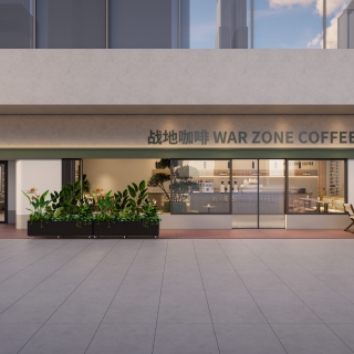 工业风咖啡厅门头