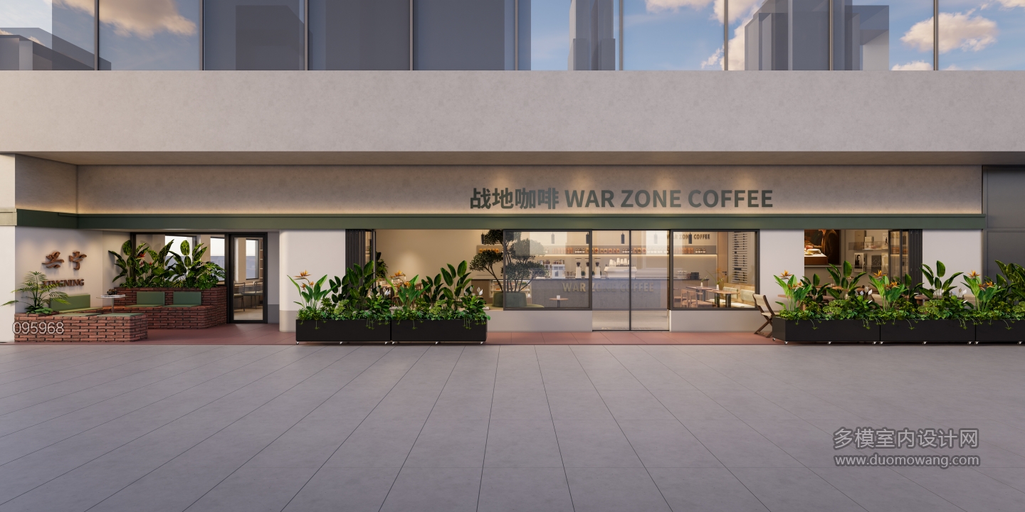 工业风咖啡厅门头