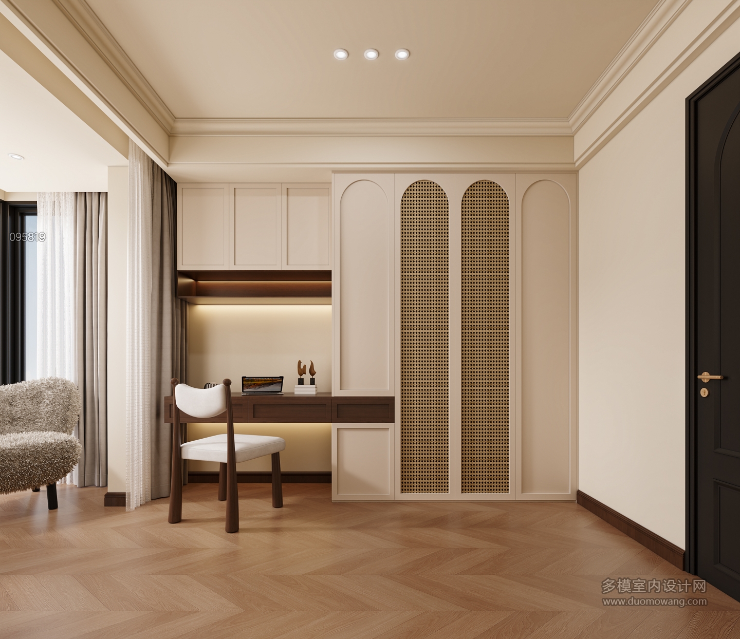 中古衣帽间+书房