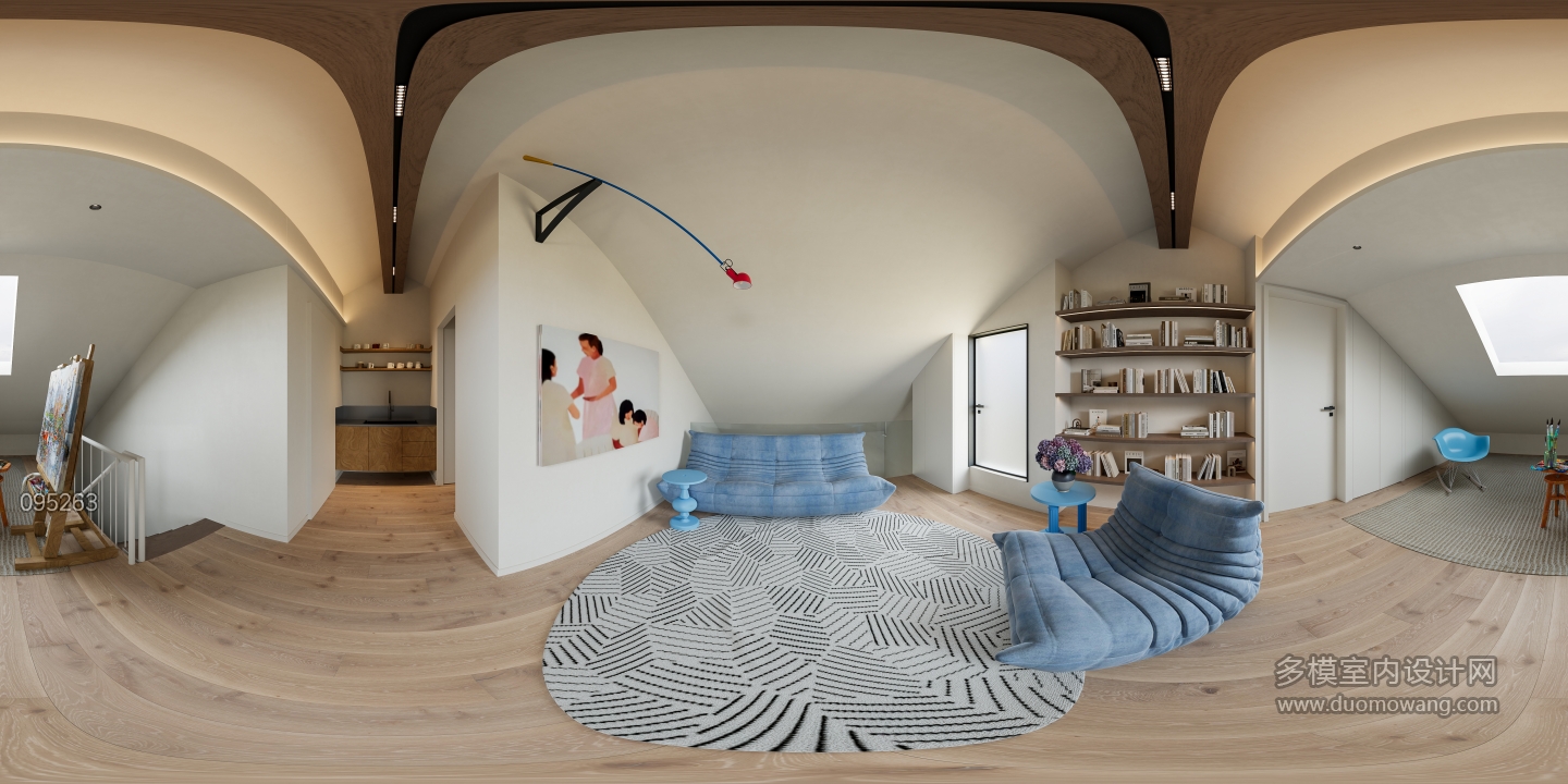 现代二楼休闲区360