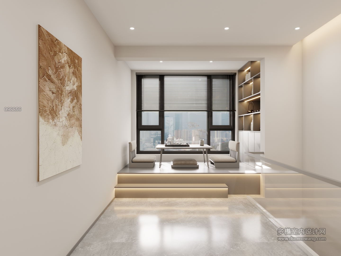 二层休息区特写