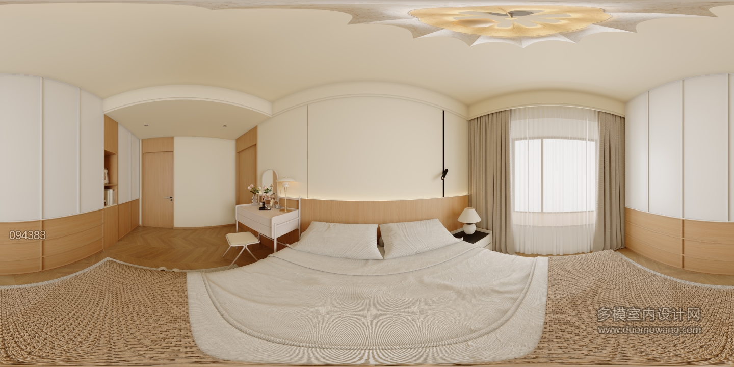 现代主卧室全景