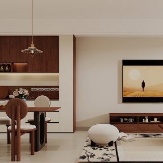 中古风电视背景墙静态