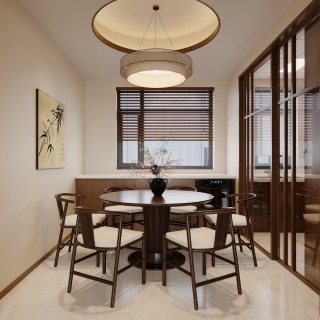 新中式餐厅单张