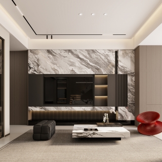 一层意式电视墙