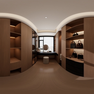 现代意式衣帽间