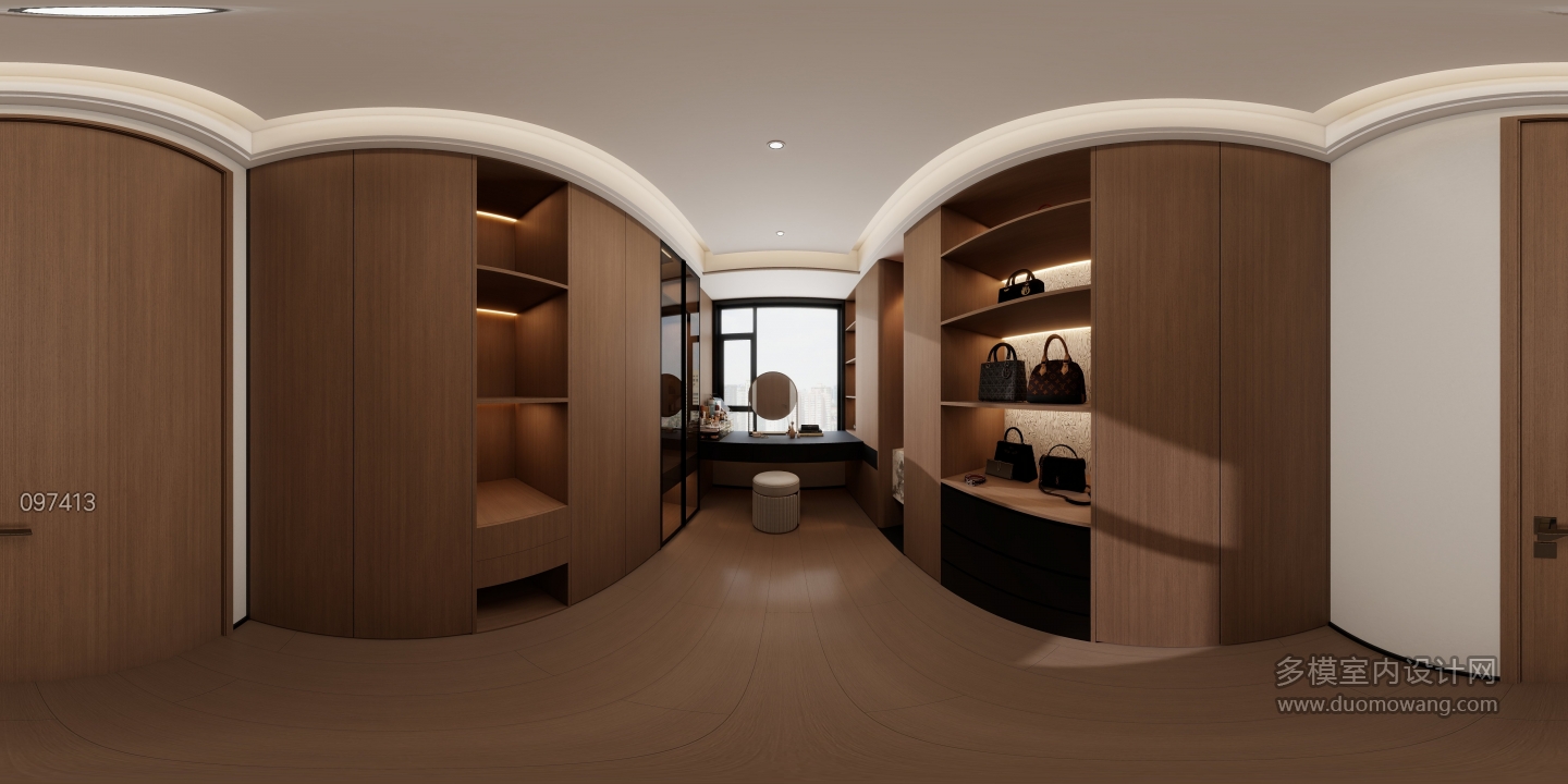 现代意式衣帽间