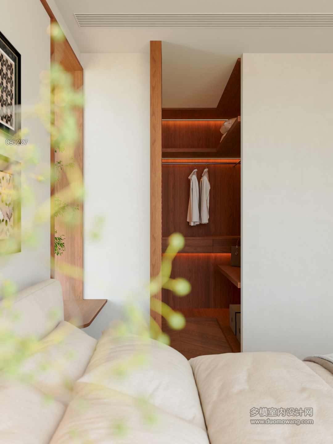 中古风卧室衣帽间