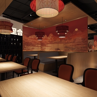 新中式餐厅室内2