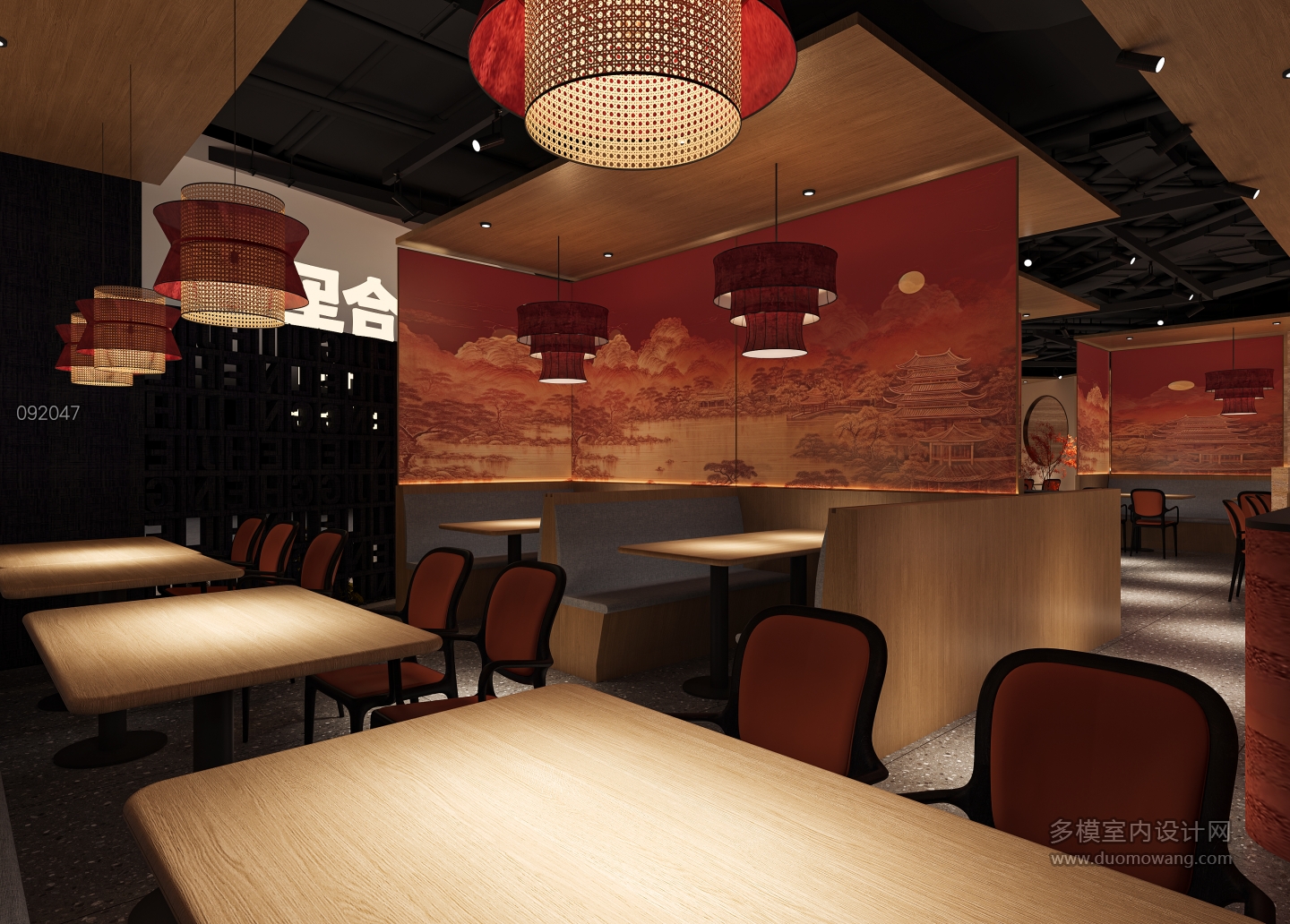 新中式餐厅室内2