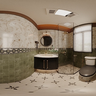 法式卫生间全景