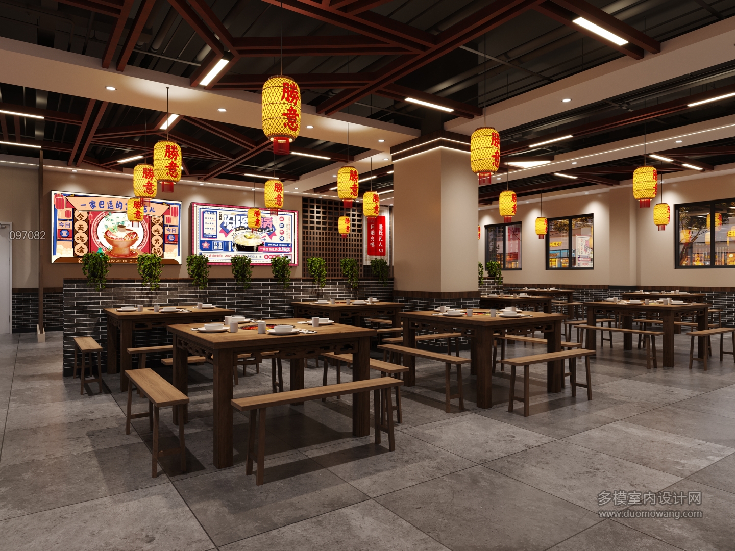 现代火锅店特写B