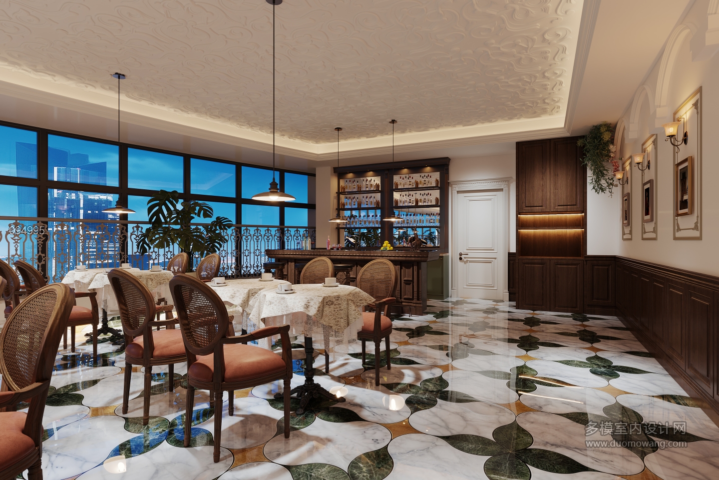 欧式露天餐厅二