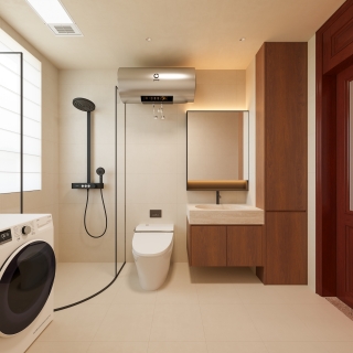 美式自然风客卫