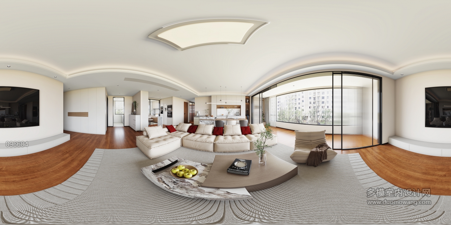 现代客餐厅全景