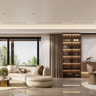 意式轻奢沙发墙