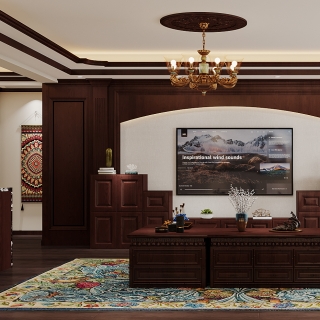 新藏式-客厅特写