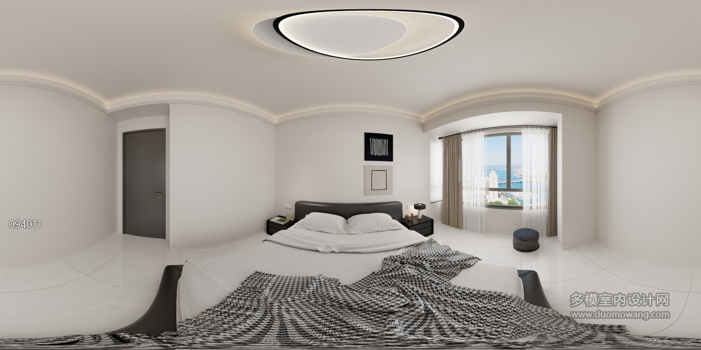 黑白灰卧室