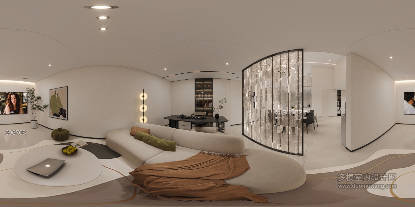 地下室客厅全景