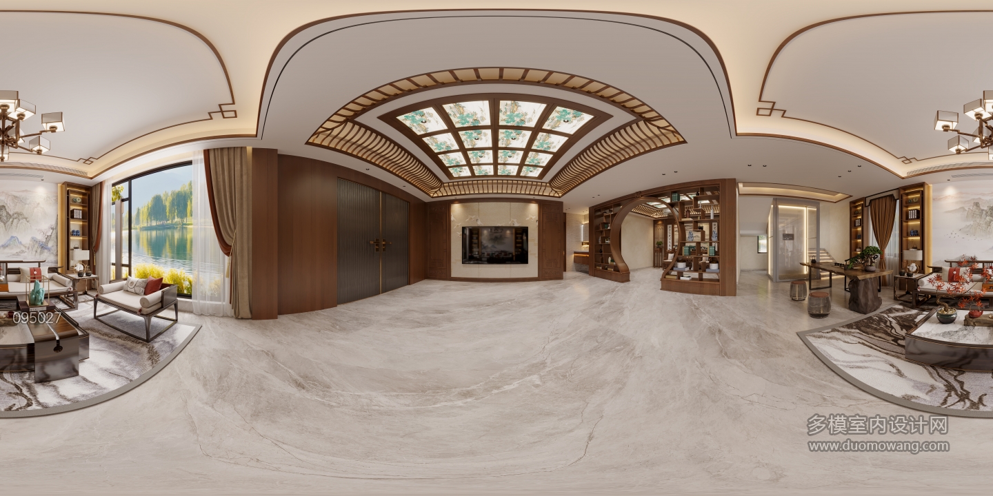 新中式客餐厅全景