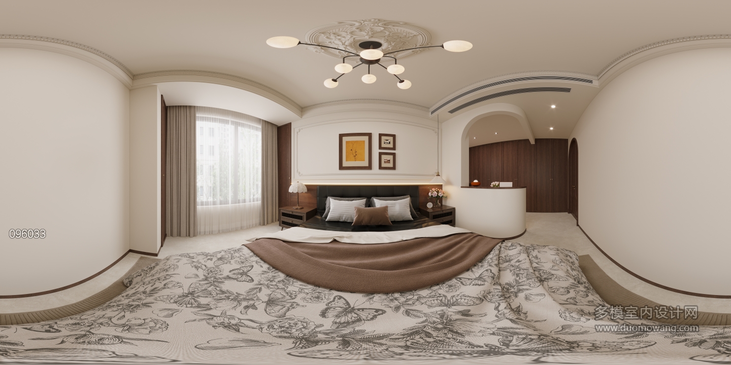 法式中古主卧360