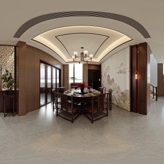 蓬塘熊总新中式别墅314_一层餐厅 拷贝