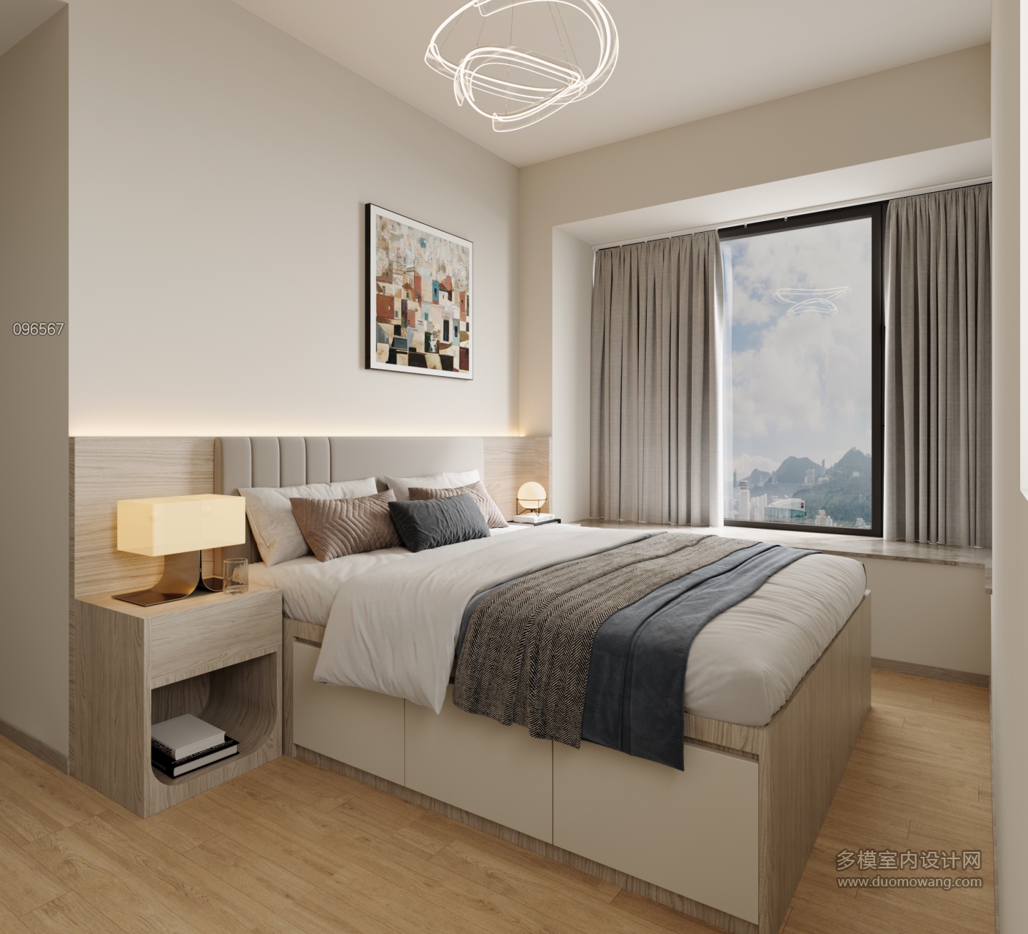 现代简约主卧02