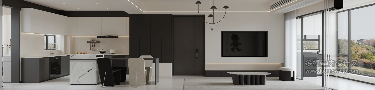 现代 客餐厅 单张1