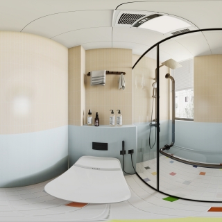 现代卫生间全景