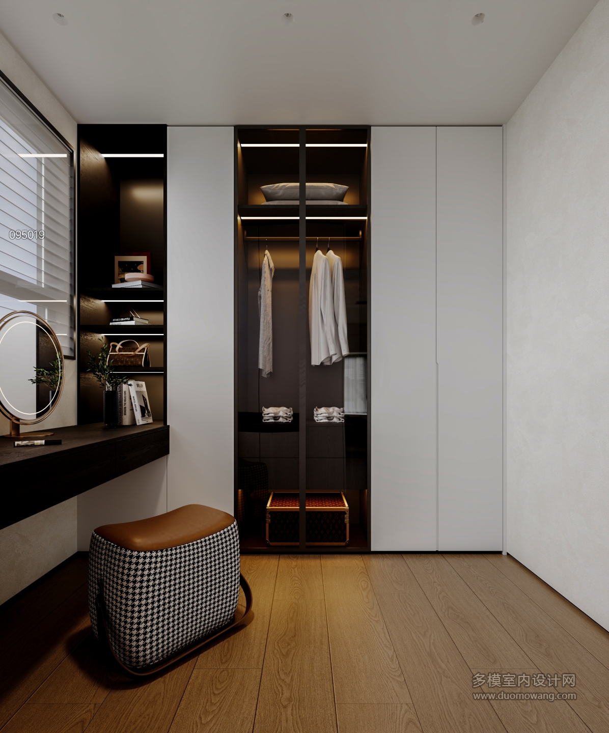 现代主卧 衣帽间2