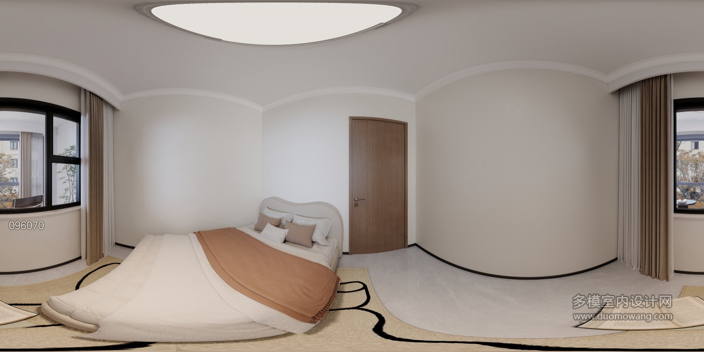 现代简约卧室1