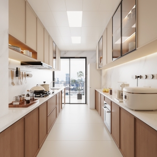 4现代中古风厨房