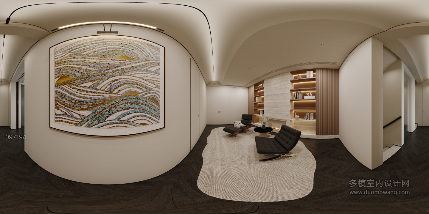 现代轻奢图书吧