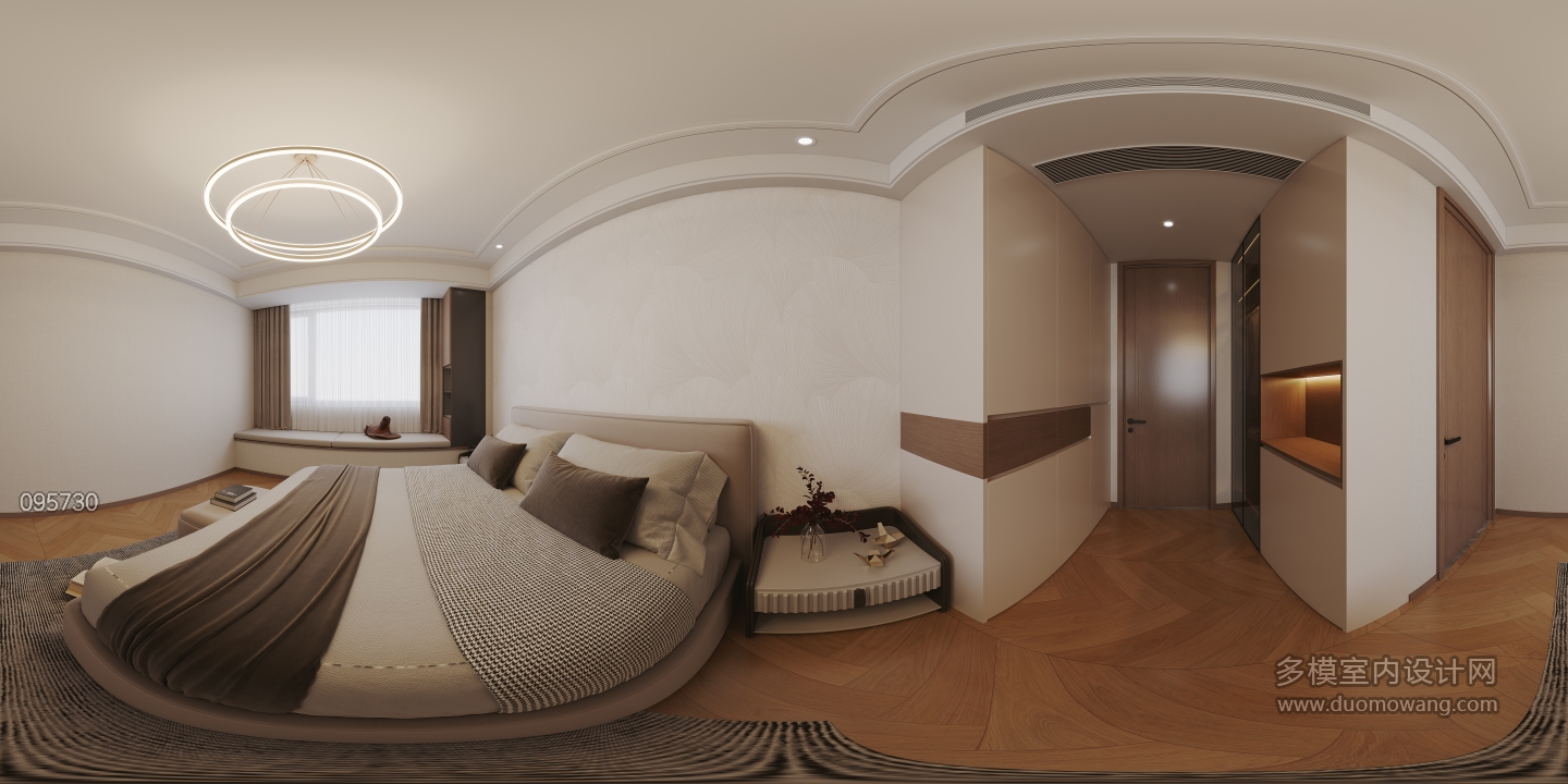 现代主卧全景