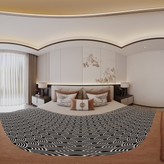 新中式三楼卧室