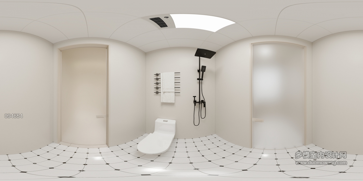 现代奶油卫生间 (2)