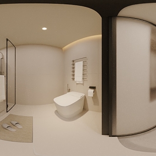 法式卫生间全景