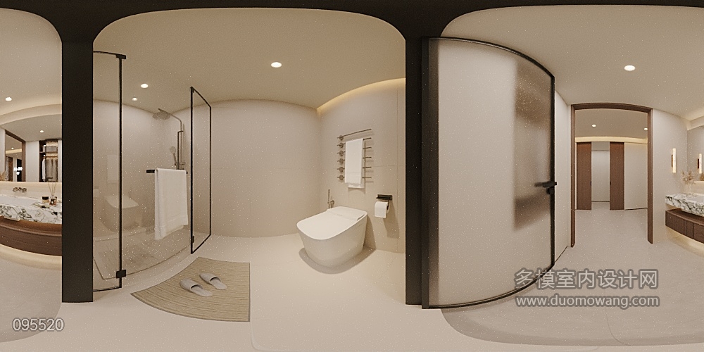 法式卫生间全景