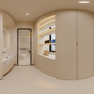 现代衣帽间全景