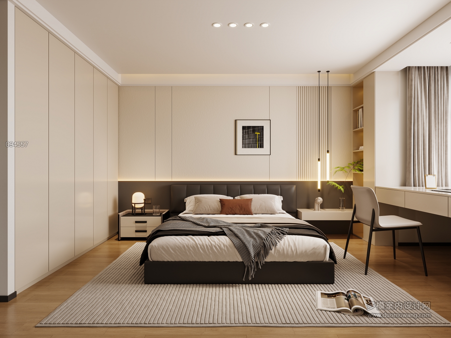 现代卧室单张