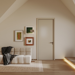 现代奶油客厅一