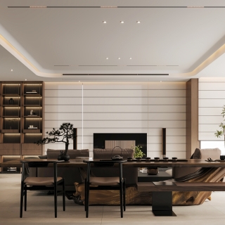 二楼客厅电视背景