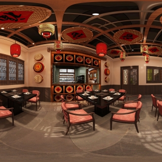 新中式潮汕火锅店1F散座区 (1)