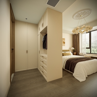 简欧家装主卧梳妆台