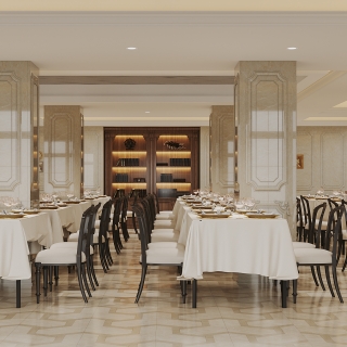 欧式一层餐厅四