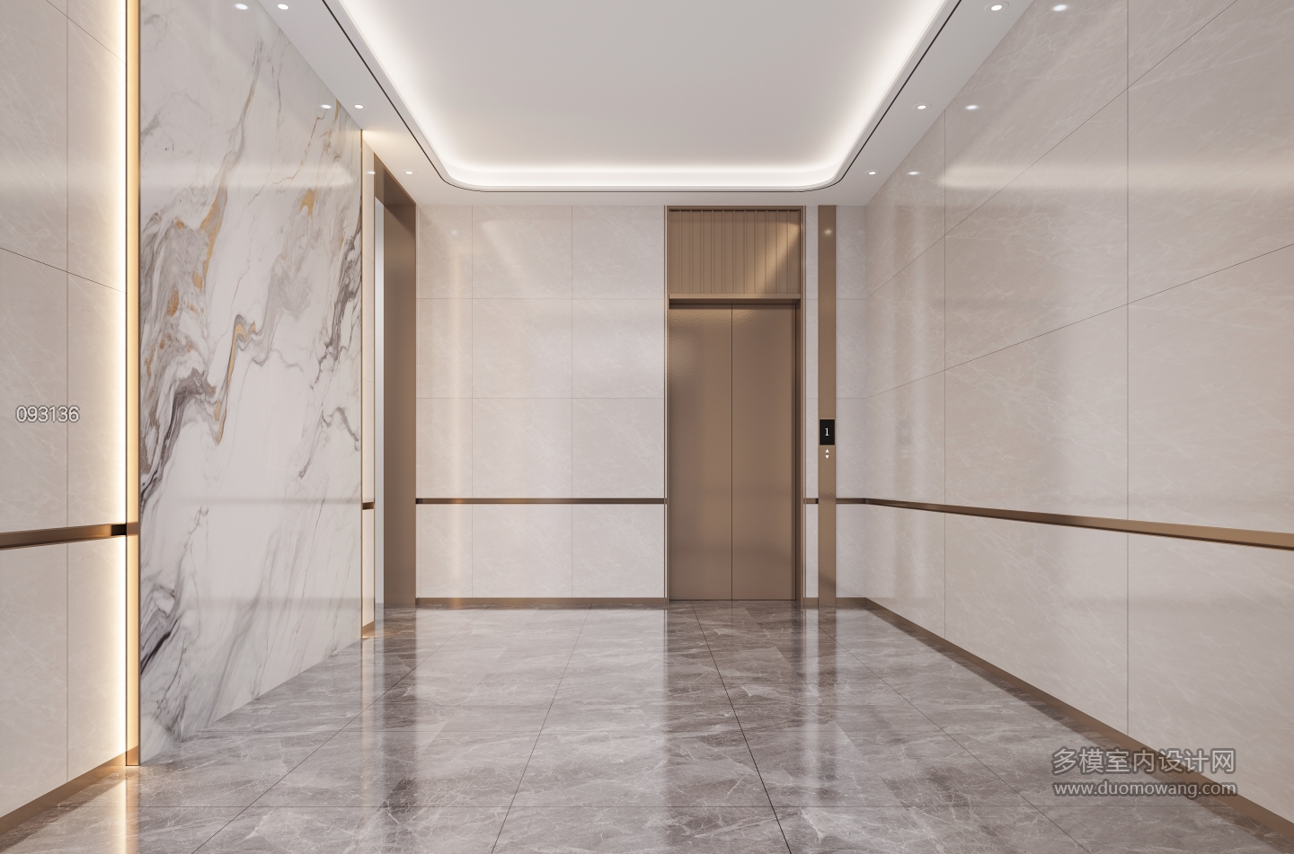 现代大堂外门厅效果（过）1