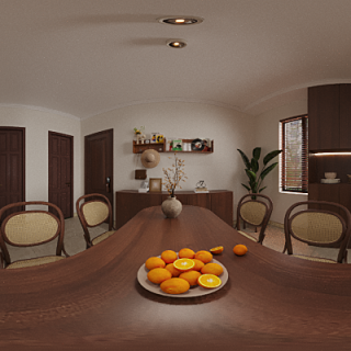 中古风餐厅全景